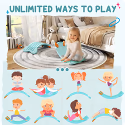 AIYAPLAY Balance Board for Kids Balance Training & Sensory Play, Light Blue