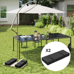 Outsunny Parasol Weights Set of 2, Parasol Base Weights Bags, Black