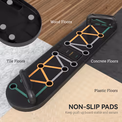 SPORTNOW 11-in-1 Foldable Push Up Board, Press Up Handles for Home Gym - Additional view 6