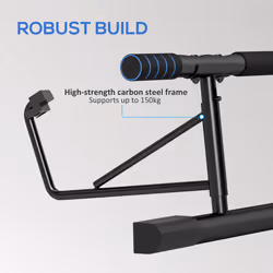 SPORTNOW Pull Up Bar Doorway, Push Up Stand w/ Resistance Bands