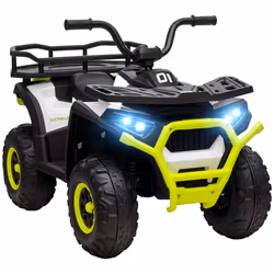 AIYAPLAY 12V Kids Quad Bike w/ 4 Suspension Wheels, for 3-5 Years, Green - Additional view 8
