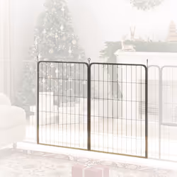 PawHut 2 Piece Expansion Pack Dog Pen for Large Dogs, 100cm Tall, Black - Additional view 6