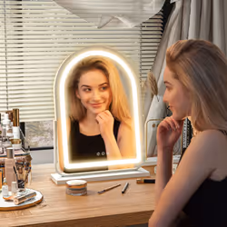 HOMCOM Vanity Mirror with Light, 3 Colour, 360 Degree Rotation, Touch Screen - Additional view 7