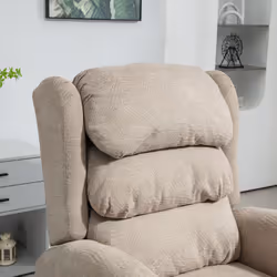 HOMCOM Power Lift Recliner Chair for Elderly with Remote Control, Khaki - Additional view 6