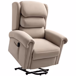 HOMCOM Power Lift Recliner Chair for Elderly with Remote Control, Khaki - Additional view 8