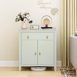 HOMCOM Sideboard with Drawer, Adjustable Shelf for Living Room - Green
