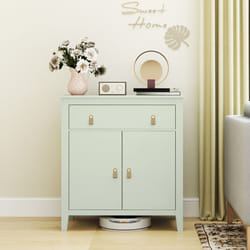 HOMCOM Sideboard with Drawer, Adjustable Shelf for Living Room - Green