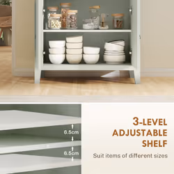 HOMCOM Sideboard with Drawer, Adjustable Shelf for Living Room - Green