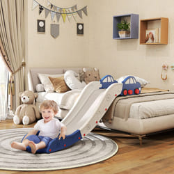 AIYAPLAY Kids Slide for Bed, Sofa, Easy to Assemble, Blue