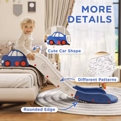 AIYAPLAY Kids Slide for Bed, Sofa, Easy to Assemble, Blue - Additional view 5