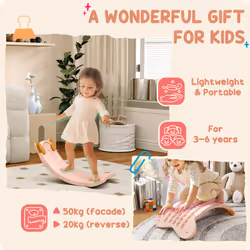 AIYAPLAY Balance Board for Kids Balance Training & Sensory Play, Pink - Additional view 6