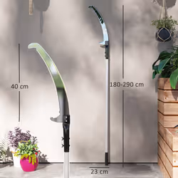 Outsunny 1.8-2.9 m Telescopic Tree Pruner, Tree Lopper Long Reach