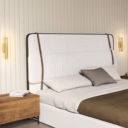HOMCOM Led Wall Lamp 2 Pack, Modern Indoor Geometric Wall Light, Gold Tone