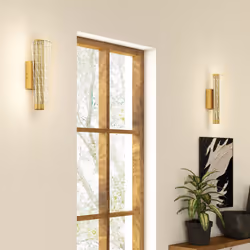 HOMCOM Led Wall Lamp 2 Pack, Modern Indoor Geometric Wall Light, Gold Tone - Additional view 6