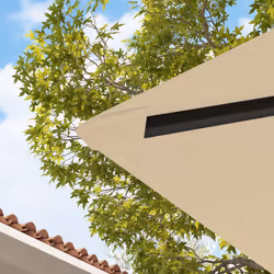 Outsunny 3 x 3(m) Gazebo Canopy Replacement Cover with Drain Holes, Beige - Additional view 6