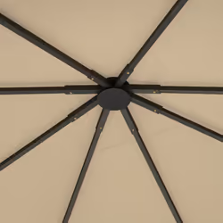 Outsunny 3 x 3(m) Gazebo Canopy Replacement Cover with Drain Holes, Beige - Additional view 7