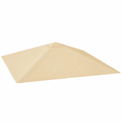 Outsunny 3 x 3(m) Gazebo Canopy Replacement Cover with Drain Holes, Beige - Additional view 8