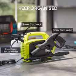 Outsunny 1600W Power Washer 130 Bar Pressure Washer 6M Hose, Nozzle, Green - Additional view 6