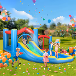 AIYAPLAY Inflatable Bouncy Castle with 550W Blower, 385 x 290 x 180 cm