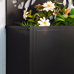 Outsunny Metal Raised Garden Bed with Trellis, Outdoor Elevated Planter Box - Additional view 8