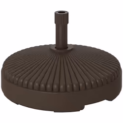 Outsunny Garden Parasol Base, 28kg Sand Filled, 23kg Water Filled, Brown - Additional view 8