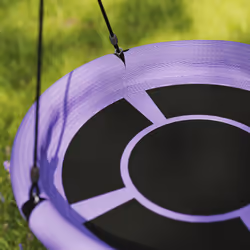 AIYAPLAY Nest Swing Set, 100 cm Saucer Tree Swing Set for Kids, Purple - Additional view 5