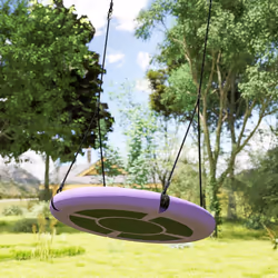AIYAPLAY Nest Swing Set, 100 cm Saucer Tree Swing Set for Kids, Purple - Additional view 6