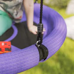 AIYAPLAY Nest Swing Set, 100 cm Saucer Tree Swing Set for Kids, Purple - Additional view 7