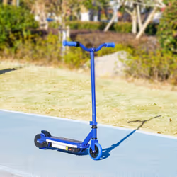 AIYAPLAY Electric Scooter for Ages 6-14 Years, with Colourful Lights, Blue