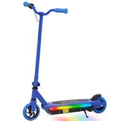 AIYAPLAY Electric Scooter for Ages 6-14 Years, with Colourful Lights, Blue