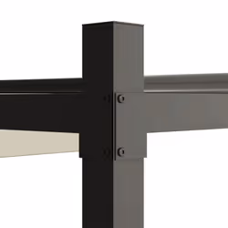 Outsunny 3 x 3(m) Pergola with Retractable Roof, 80mm Metal Column, White - Additional view 6