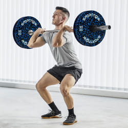 SPORTNOW Olympic Weight Plates with 5cm Holes, for Weight Lifting, 2 x 20kg