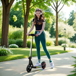 SPORTNOW Folding Electric Ride-on Scooter, Ride on Toy, Black