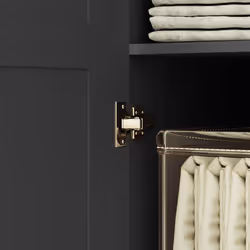 HOMCOM Wardrobe for Bedroom, Double Wardrobe with Hanging Rail, Black - Additional view 7