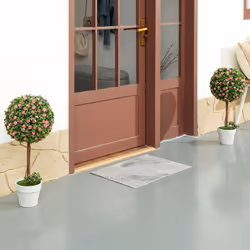 HOMCOM Set of 2 Artificial Plants with Rose Flower in Pot, 60cm, Pink