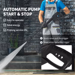 Outsunny 2200W Power Washer 170 Bar Pressure with Adjustable Nozzle - Additional view 5