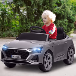 AIYAPLAY Audi Q8 e-tron Sportback Licensed Kids Electric Car w/ Remote - Grey