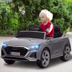 AIYAPLAY Audi Q8 e-tron Sportback Licensed Kids Electric Car w/ Remote - Grey
