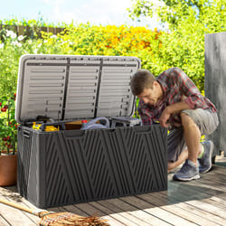 Outsunny 380L Garden Storage Box Waterproof Outdoor Storage Box