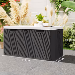 Outsunny 380L Garden Storage Box Waterproof Outdoor Storage Box