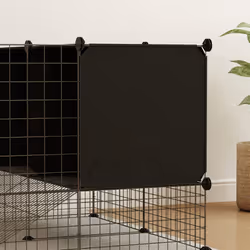 PawHut DIY Small Animal Cage w/ Elevated Huts, for Guinea Pigs, Rabbits - Additional view 7