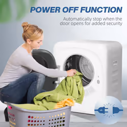 HOMCOM 4kg 800W Vented Tumble Dryer with Deodorize, Smart Mode