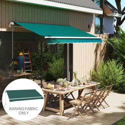 Outsunny Replacement Canopy for 3 x 2.5 m Awning (Fabric Only), Green