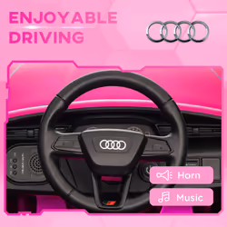 AIYAPLAY Audi Q8 e-tron Sportback Licensed Kids Electric Car w/ Remote - Pink