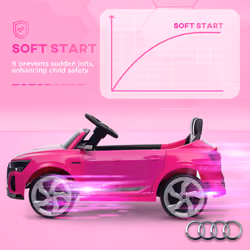 AIYAPLAY Audi Q8 e-tron Sportback Licensed Kids Electric Car w/ Remote - Pink - Additional view 5