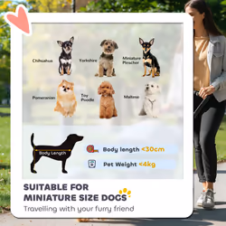 PawHut Lightweight Foldable Dog Stroller for Mini Dogs, Light Grey