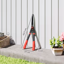 Outsunny Garden Shears, 63.5 cm Hedge Shears with Tension Adjuster