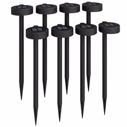 Outsunny Solar Stake Lights 8 Pack, IP44 Pathway Lighting, Auto On/Off LED - Additional view 8