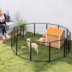 PawHut Dog Pen, 12-Panel Puppy Pen for Small Dogs, 60cm High - Additional view 7