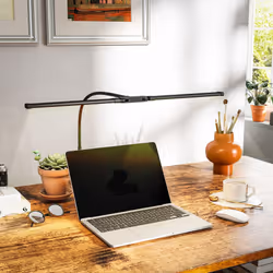 HOMCOM Double Head Table Lamp with 3 Colour Modes & 10 Dimmable, Black - Additional view 5